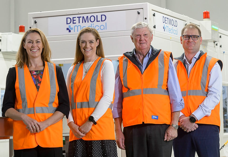 In the Detmold Medical facility: Zoe Detmold, Sascha Detmold Cox, Rodney Detmold and Alf Ianniello