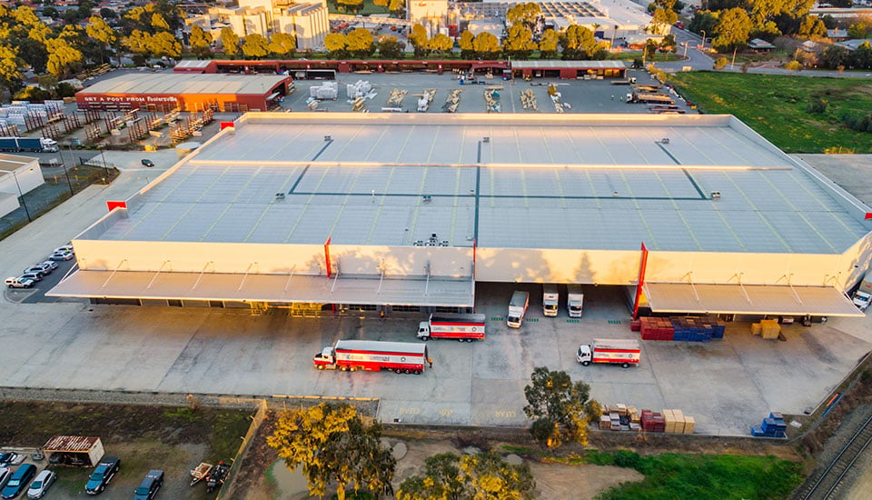 Detmold Group Regency Warehouse Arial View