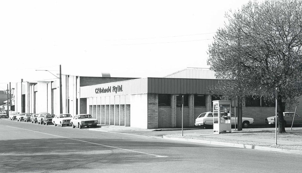 Image of the Detmold Group location in Brompton in the 1960s. 