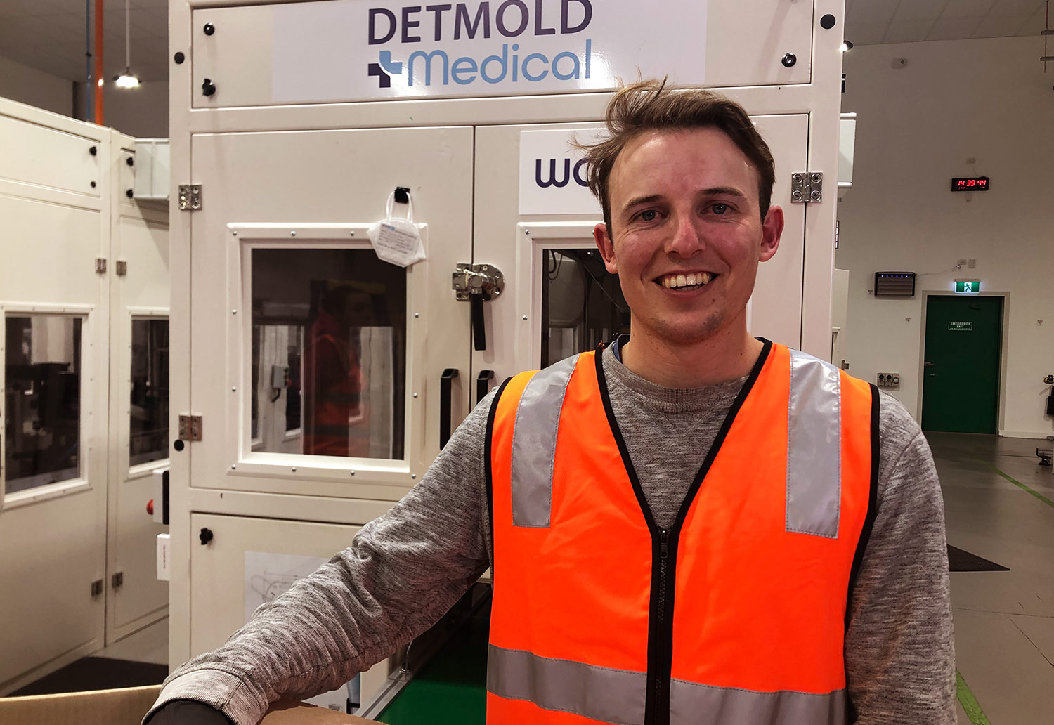 Dan Newcombe working with Detmold Medical