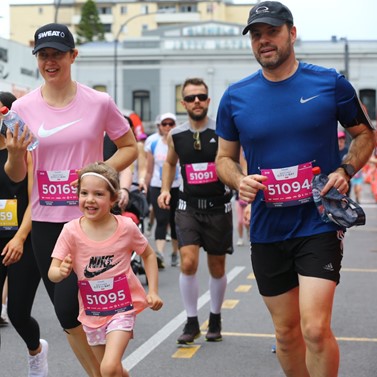 Participants in the City to Bay Fun Run